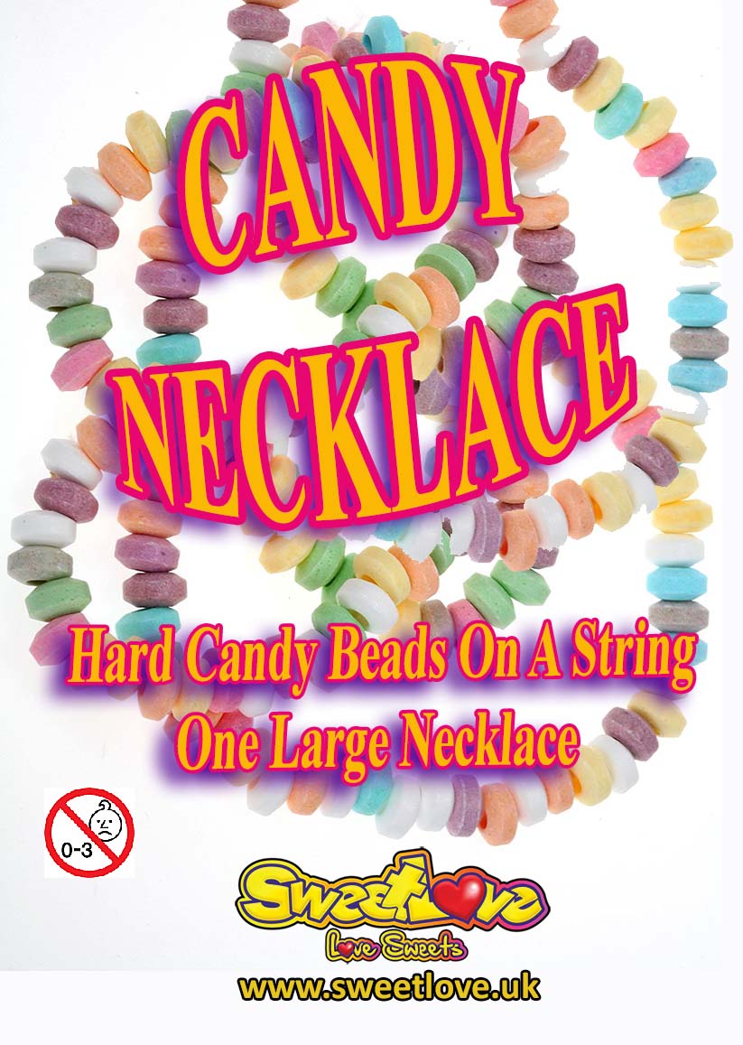 Vending label for Large Candy Necklace.